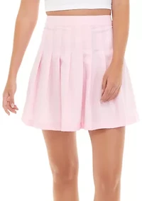 Juniors' Pleated Skirt