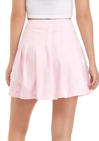 Juniors' Pleated Skirt