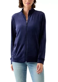 Women's Velour Zip Jacket