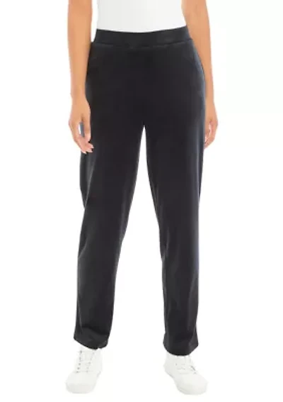 Women's Velour Straight Pants