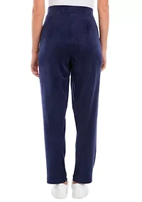 Women's Velour Straight Pants