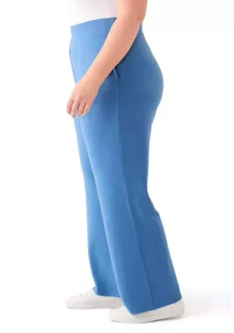 Plus Straight Leg Knit Pants