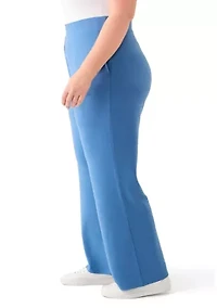 Plus Straight Leg Knit Pants