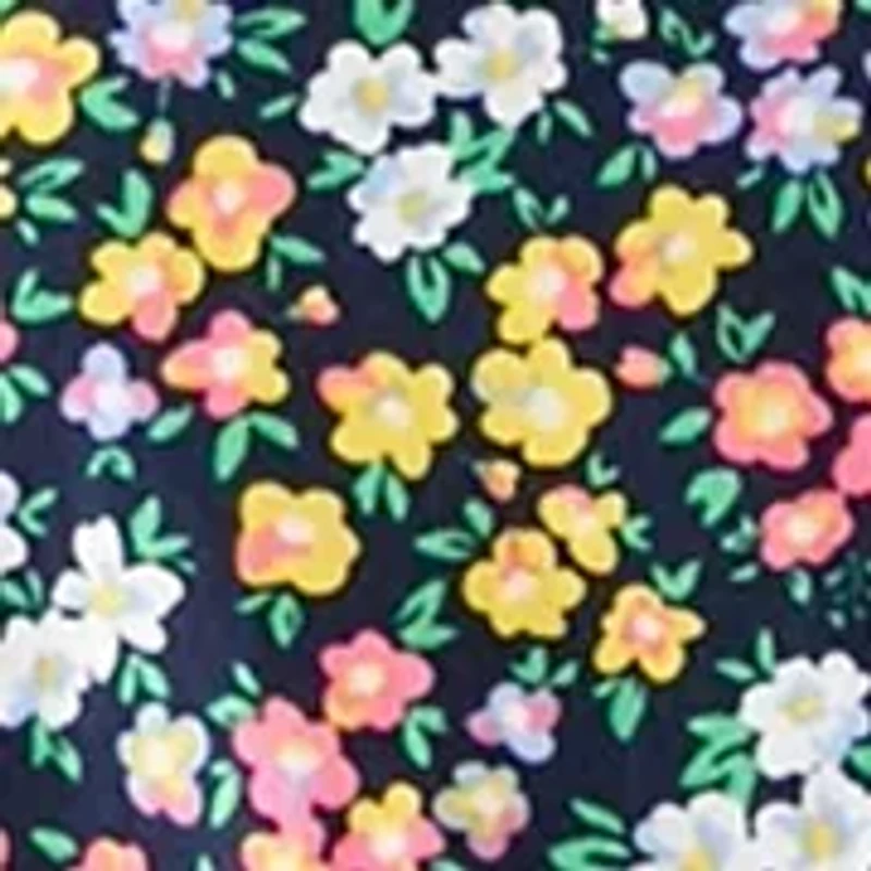 Petite 3/4 Roll Tab Printed Button Up Shirt