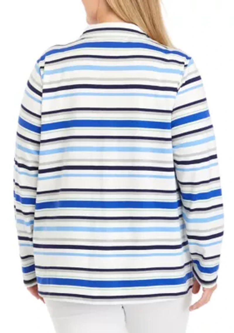 Plus Seam Detail Heather Pullover