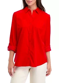 Women's Button Front Corduroy Shirt