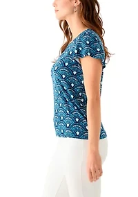 Women's Printed Tulip Sleeve T-Shirt