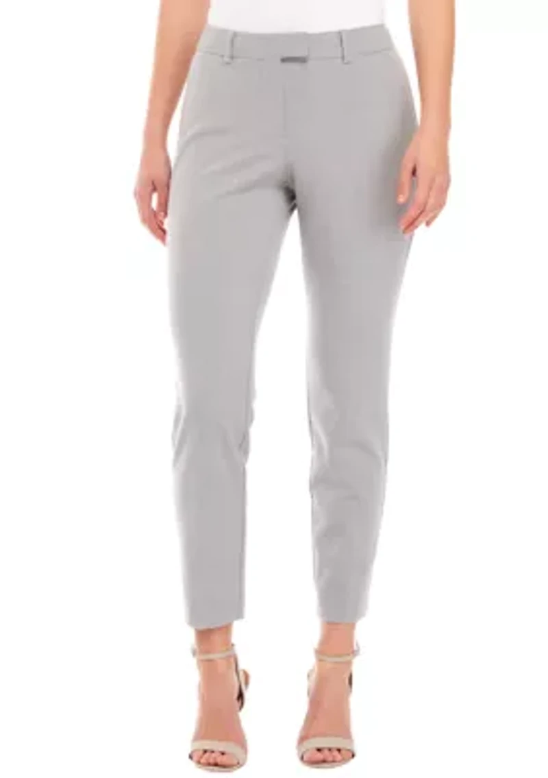 Women's Heathered Slim Cropped Pants
