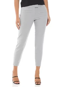 Women's Heathered Slim Cropped Pants