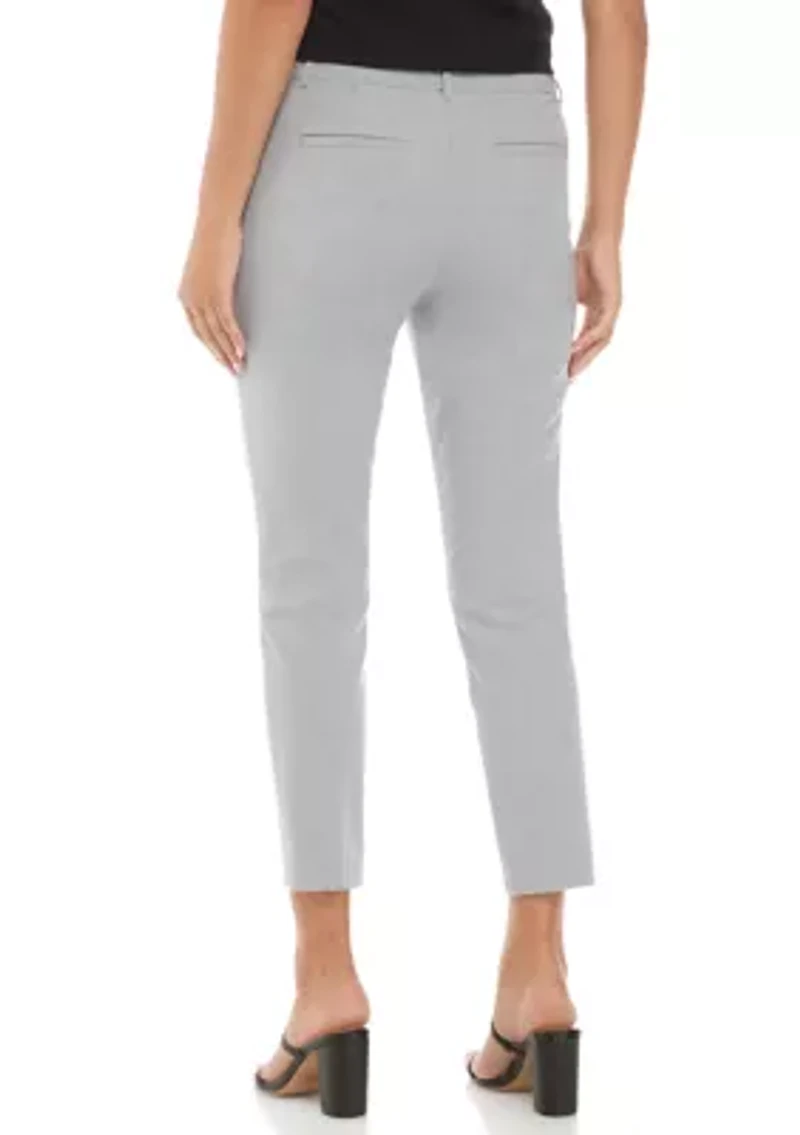 Women's Heathered Slim Cropped Pants