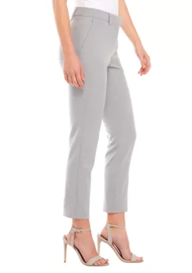 Women's Heathered Slim Cropped Pants