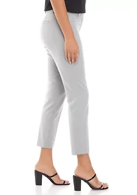 Women's Heathered Slim Cropped Pants