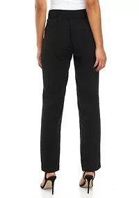 Women's Pull On Crepe Straight Leg Pants