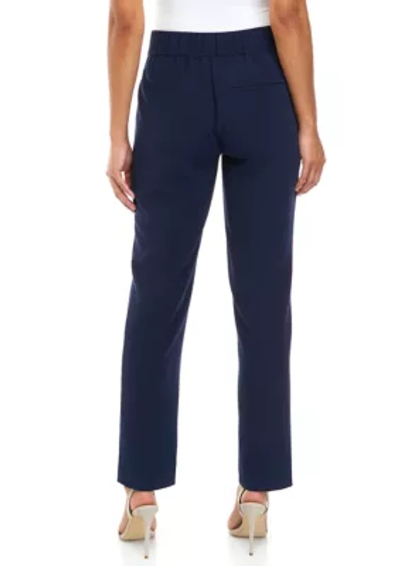 Women's Pull On Crepe Straight Leg Pants