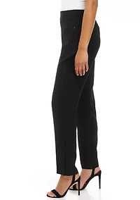 Women's Pull On Crepe Straight Leg Pants