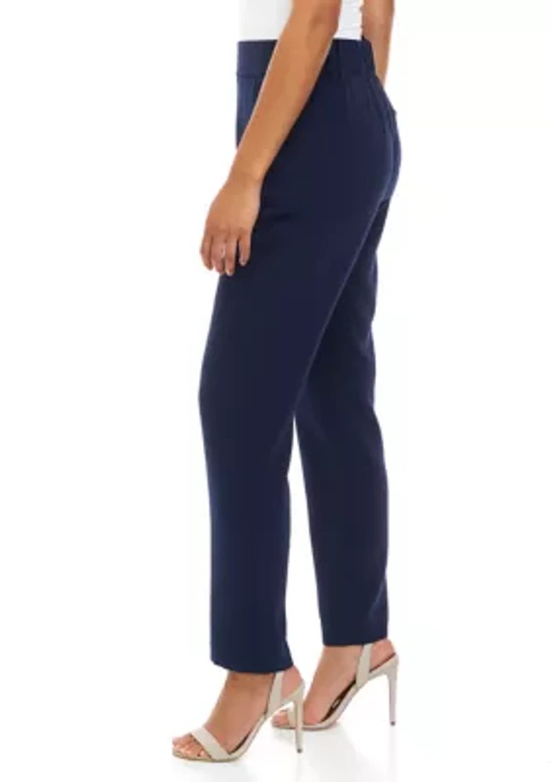 Women's Pull On Crepe Straight Leg Pants