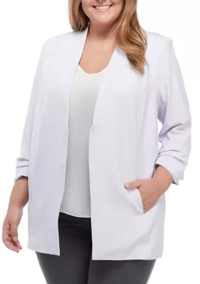 Plus Open Front Blazer