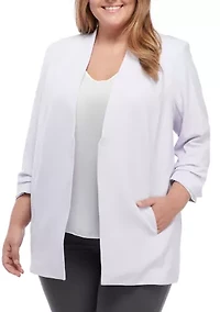 Plus Open Front Blazer