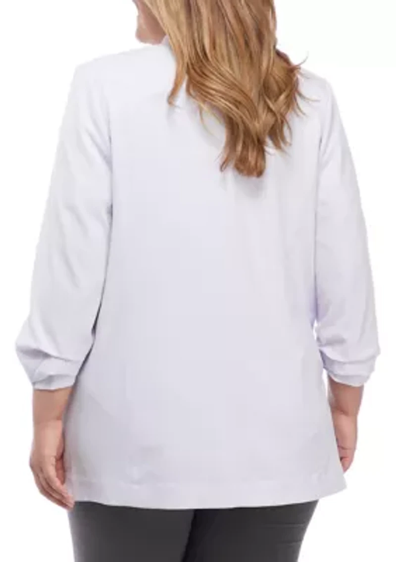 Plus Open Front Blazer