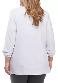 Plus Open Front Blazer