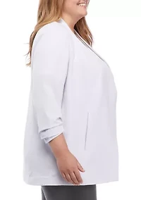 Plus Open Front Blazer