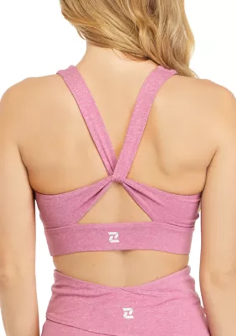 Low Impact Twisted Back Sports Bra