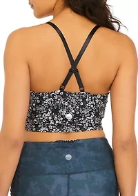 Ruched Front Longline Sports Bra