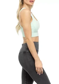 Strappy Back Longline Sports Bra