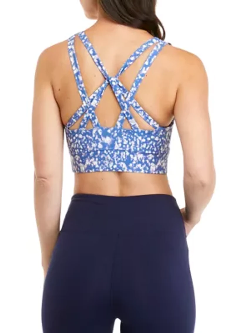 Strappy Back Longline Sports Bra