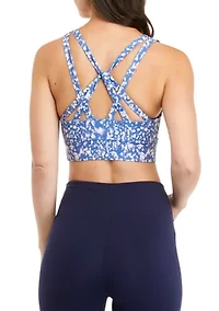 Strappy Back Longline Sports Bra