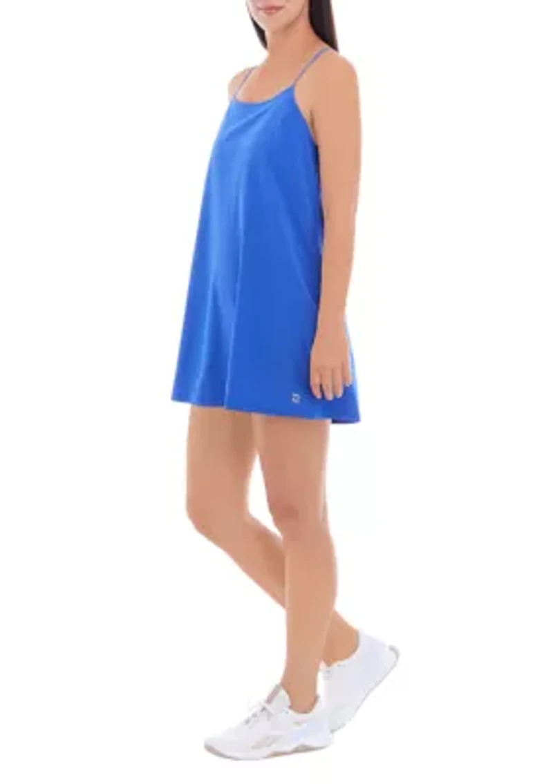 Sleeveless A-Line Solid Active Dress