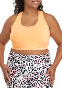 Plus Medium Impact Criss Cross Back Bra