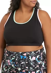 Plus Medium Impact Racerback Bra