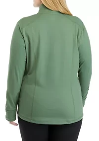 Plus Long Sleeve Full Zip Compression Jacket