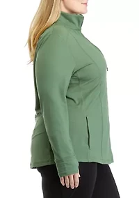 Plus Long Sleeve Full Zip Compression Jacket