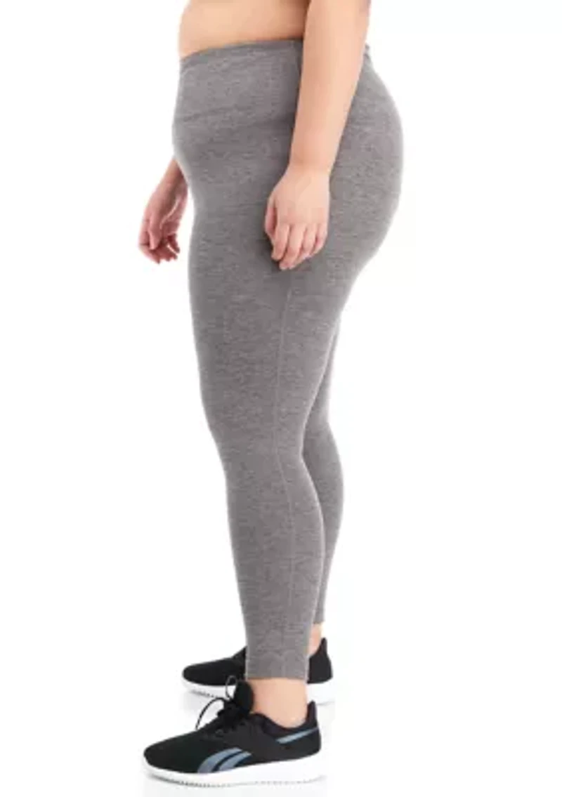 Plus Medium Impact High Waisted Full Length Leggings