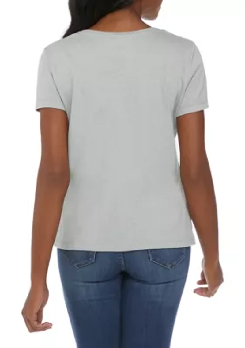 Petite Short Sleeve Graphic T-Shirt