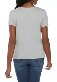 Petite Short Sleeve Graphic T-Shirt