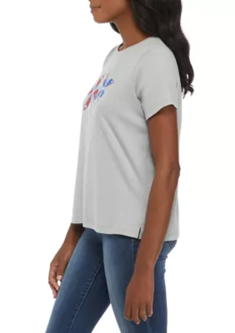 Petite Short Sleeve Graphic T-Shirt