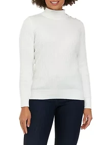Petite Long Sleeve Turtleneck Sweater