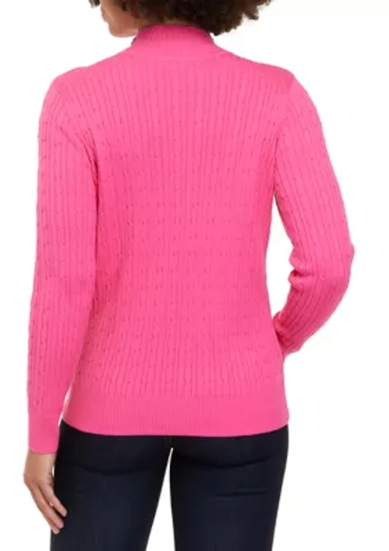 Petite Long Sleeve Turtleneck Sweater