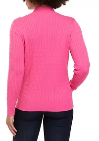 Petite Long Sleeve Turtleneck Sweater