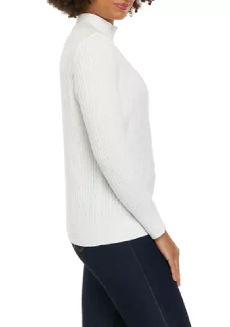 Petite Long Sleeve Turtleneck Sweater