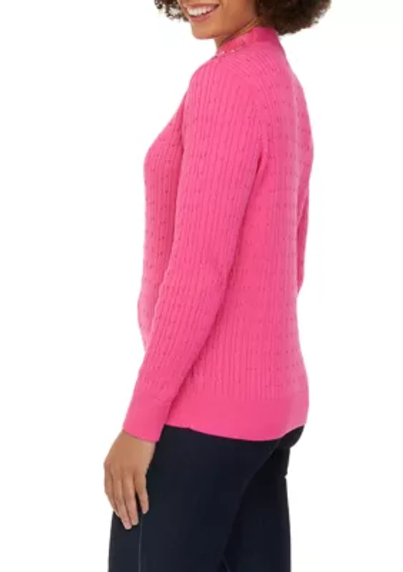Petite Long Sleeve Turtleneck Sweater