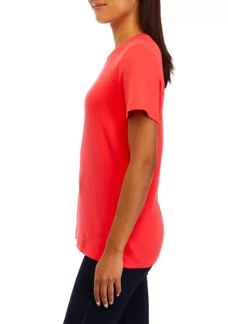 Petite Short Sleeve Fashion T-Shirt