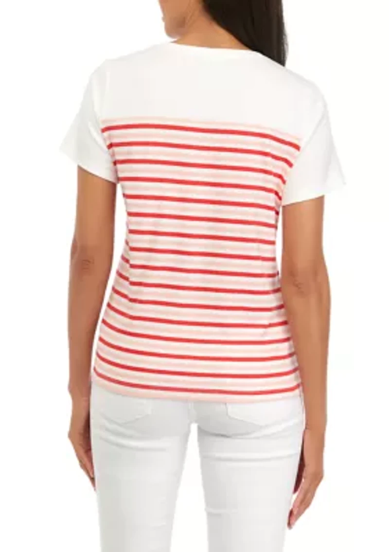 Petite Short Sleeve Graphic T-Shirt