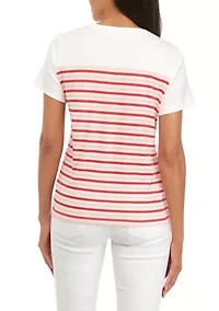 Petite Short Sleeve Graphic T-Shirt