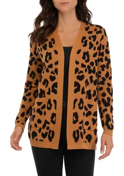 Petite Jacquard Cardigan