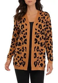 Petite Jacquard Cardigan
