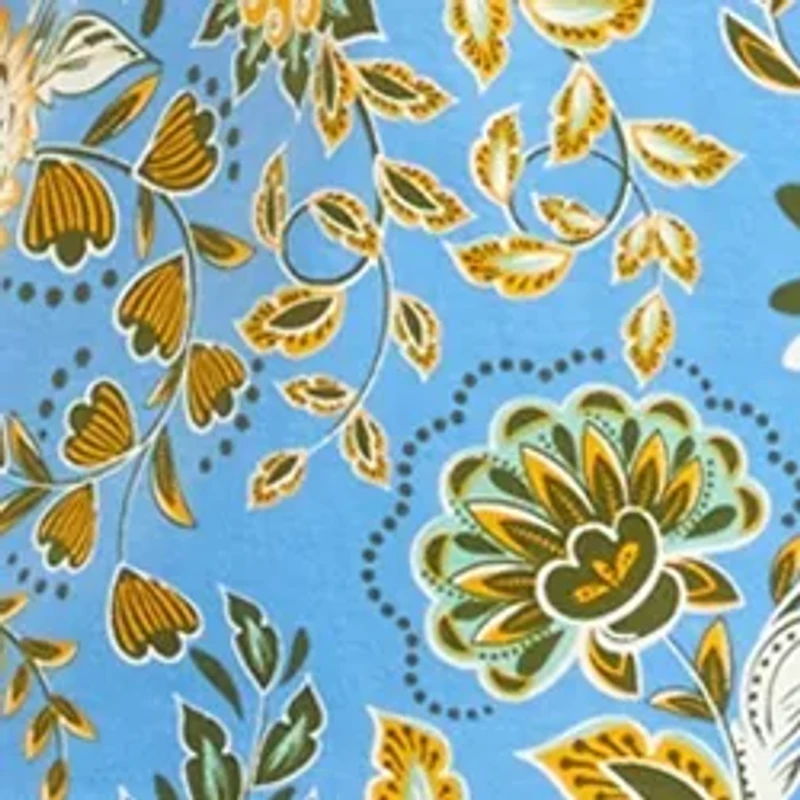 Petite Johnny Collar Floral Dress